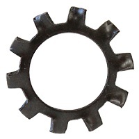#10 EXTERNAL TOOTH L/W STEEL ZINC BLACK